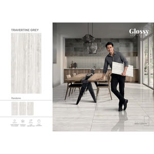 กระเบื้องปูพื้นและผนังพอร์ซเลนขัดเงาแบบโมเดิร์น ขนาด 600x600 มม. และ 600x1200 มม. - Product Image 4