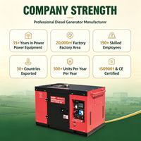 KOOP 10kVA Leiser Dieselgenerator KDF11000Q mit 26L Kraftstofftank Lange Laufzeit für Notstromversorgung zu Hause und im Geschäft