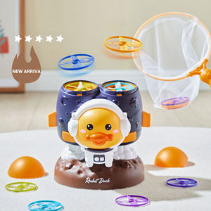 Lindo pato espacio <span class=keywords><strong>lanzadores</strong></span> gemelos juego de captura Flying Spinner juguete disco lanzacohetes para regalo de chico - Product Image 3