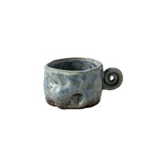 Taza de café de cerámica hecha a mano Retro, taza maestra de cerámica Irregular, vajilla de gres grueso para restaurante, Bar, ajuste de Mesa para el hogar - Product Image 5