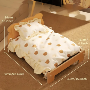 Cama para Mascotas de Estilo Moderno y Adorable, Diseño de Princesa Gato, de Madera, Apta para Interiores y Exteriores, para Gatos y Perros - Product Image 3