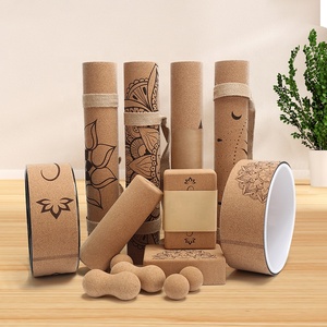 Eco Friendly Custom <strong>Printed</strong> Logo Renewable Organic Non Slip Wholesale Natural Cork Rubber Yoga <strong>Mat</strong> - Product Image 1