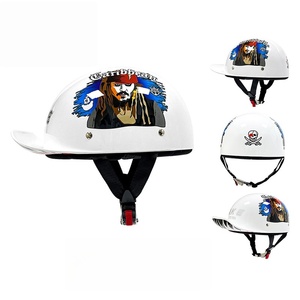 Casque demi-tête tendance et personnalisé en ABS, casque vintage robuste, casquette de baseball, casque de <span class=keywords><strong>moto</strong></span> - Product Image 6
