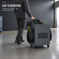Station de recharge DC 60kW 80kW 120kW Chargeur EV mobile Chargeur rapide DC pour véhicules électriques avec roues pour la recharge des flottes commerciales