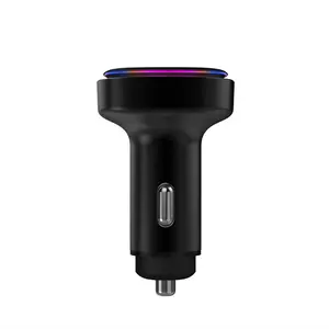 Smart 66W Type C Portable 9V 12V 24V With Rgb Light Pd Qc 3.0 Usb Mobile Phone For Iphone 14 15 Car Charger Fast Charging