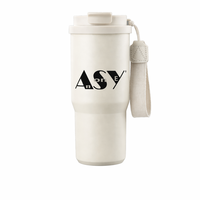 Thermos en acier inoxydable de 32 oz avec 3 couvercles (paille/gobelet/twist), double paroi isolée sous vide, étanche 24-36h