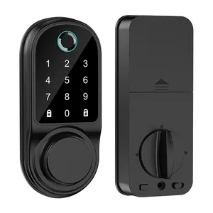 高度な電子スマートパスワードロックTTLOCKスマートロックドアロック (デッドボルト付き)