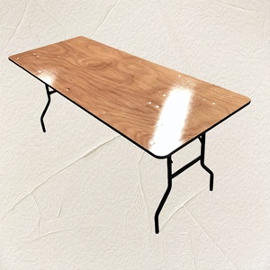 Table pliante moderne en contreplaqué avec panneau décoratif pour usage en entrepôt - Product Image 1