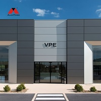 Revêtements muraux en panneaux plats en aluminium de conception moderne Alumtimes pour la décoration extérieure des hôtels