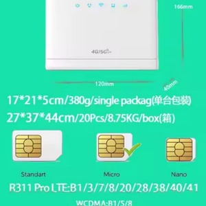 Router Wifi Inalámbrico 4G para Oficina en Casa R311 Pro, Router CPE 4G con Ranura para Tarjeta SIM - Product Image 6