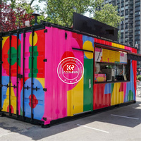Récipient de restauration rapide personnalisé Popup Shop Conteneur mobile Café Bar Kiosque alimentaire mobile avec cuisine à vendre