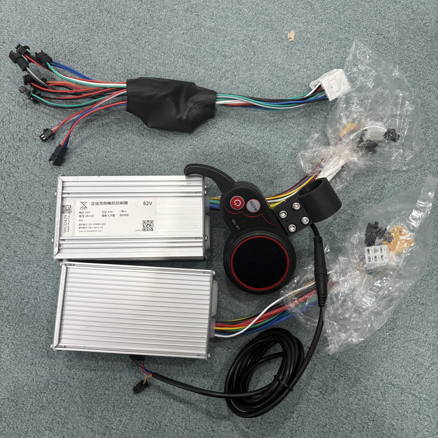 Electric Scooter Dual Drive Controller Jp 48v 52v 60v 25a 50a Brushless Controller Ab Front Rear - View #7