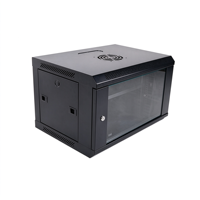 Rak Kabinet Server Starlink Black Pivot Frame 6U 19 inci untuk Pemasangan di Dinding, Tersedia