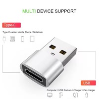 Adaptateur de charge OTG USB 2.0 Type C femelle vers USB Type A mâle, protégé par OTP, pour téléphone portable et Macbook