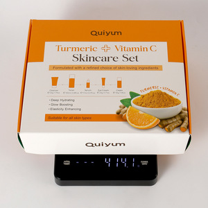 Ensemble de soins de la peau au curcuma et à la vitamine C, marque privée, éclaircissant, rajeunissant, crème pour le visage, tonique, sérum, ensemble de soins de la peau au curcuma - Product Image 4