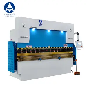 Özelleştirilmiş kalıp TP10s ile WC67Y-125T/3200 CNC basın fren basın mola makinesi hidrolik makas pres