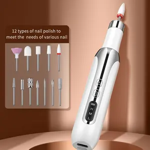 Trapano elettrico professionale per unghie Kit portatile per Manicure e Pedicure Cordless Nails Grinding lucidatura strumento per la cura dei piedi