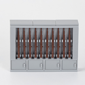 MOC0079-<span class=keywords><strong>2</strong></span> ชุดอุปกรณ์ชั้นวางอาวุธ กล่องเก็บปืน ตู้โชว์อาวุธ ทหารพร้อมอาวุธ ตู้เก็บของแบบตัวต่อ สำหรับเด็ก ของเล่น ของขวัญ - Product Image 4