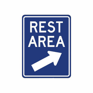 Signes de zone de repos Panneau de signalisation routière Plaque en métal Garage Man Cave Wall Decor - Product Image 5