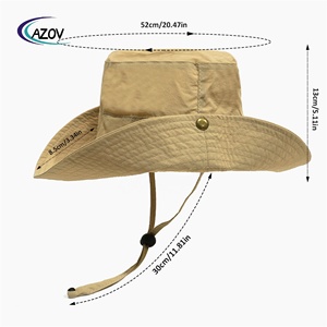 Gorra de Pescador para Niños AZOV, Suave, con Cordón Ajustable, de Secado Rápido, Impermeable, con Ala Ancha, Tipo Bucket - Product Image 3