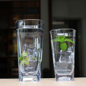 <span class=keywords><strong>PS</strong></span> nhựa như cốc vuông uống lạnh cốc nhựa trong suốt tách trà Logo tùy biến màu sắc khác nhau - Product Image 2