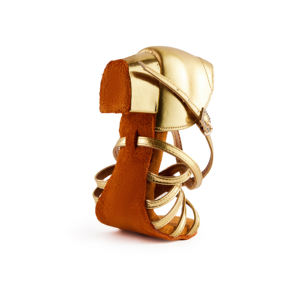 Chaussures de danse de <span class=keywords><strong>tango</strong></span> latin OEM Zapatos pour filles chaussures de danse de salon en cuir verni PU de couleur unie en daim antidérapant - Product Image 4