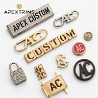 APEX Factory - Étiquette métallique rectangulaire personnalisée avec logo gravé, conception de marque, OEM ODM, trou de couture, étiquette décorative en métal pour jeans