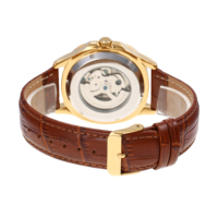 Montre-bracelet à mouvement automatique, luxe, affaires, fonction multi fuseaux horaires, date analogique, acier inoxydable