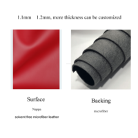 Cuir synthétique microfibre Nappa de qualité supérieure pour la fabrication de chaussures, meubles, sièges de voiture, sacs, vêtements, gants et literie