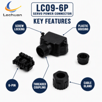 Kit de connecteurs d'alimentation pour servomoteur Factory Schneider VW3M5B12 BCH18, 6 broches, étanche IP67, pour robotique CNC et automatisation