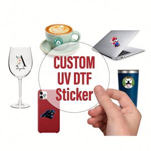 Custom UV DTF Sticker Waterproof Dtf Stickers for <b>Whiskey</b> Shot <b>Glasses</b> Laptop and More Wholesale Products in Bulk - Product Image 2