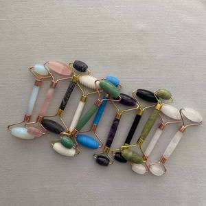 Ensemble de rouleaux en jade naturel et de gua sha en jade, professionnel, multifonctionnel, outil de massage pour le soin de la peau du visage - Product Image 3