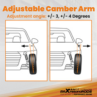 MaXpeedingrods Kit Lengan Kontrol Camber yang Dapat Disesuaikan untuk Dodge Charger 2006 - 2023