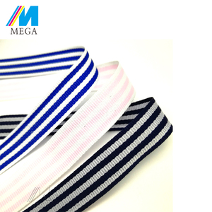 Nuevo venta al por mayor rayón tejer grogrén (ligamento tafetán despojado cinta sombrero cinta para ropa - Product Image 4