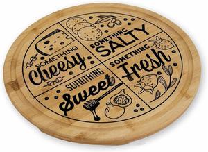 Charcuterie en bambou de qualité supérieure de 10 pouces Lazy Susan pour délices culinaires et blocs à découper pratiques - Product Image 5