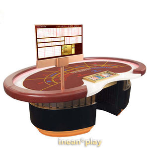 Mesa de Póker Baccarat Personalizada de Lujo para Casino con Luces LED, Porta Logotipos Hold'Em, Juego de Holdem, Mahjong Deluxe, <span class=keywords><strong>Bo</strong></span> <span class=keywords><strong>Sic</strong></span>, Blackjack, Texas - Product Image 4