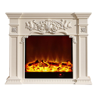 Cheminée électrique encastrée à la flamme simulée Décoration de la maison Noyaux de cheminée décoratifs Armoires d'ornement de cheminée personnalisées
