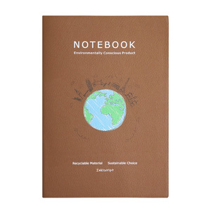 Per Amazon nuovo e di classe ecologista, Notebook in pelle sintetica personalizzabile per aziende, blocco note con ciottoli a superficie morbida - Product Image 2