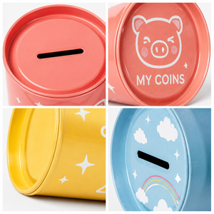 Boîte à monnaie réutilisable personnalisable avec logo, boîte en fer blanc carrée, écologique, tirelire en métal - Product Image 3