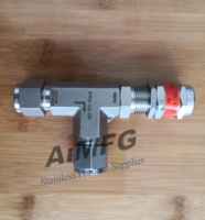 Vanne de sécurité proportionnelle à réduction de pression, à ressort réglable, en acier inoxydable 316L, avec raccord à double ferrule