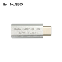 Adaptador Bloqueador de Datos USB C a USB, Marca Silver, Nuevo, de Aleación de Aluminio, Fuente de Alimentación CA/CC para Laptop y Teléfono Móvil, 100% Compatible con OEM