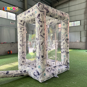 Cubo Inflable Personalizado de Fábrica con Diseño de Dólares Americanos para Atrapar Dinero, Cubo de Atrapar Dinero con Viento para Fiestas, Publicidad y Juegos - Product Image 2