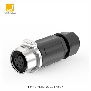 E-Weichat Power Led Display Geautomatiseerde Robot Lp12 M12 Waterdichte Luchtvaart Industriële Power Connector Ip67 2 <span class=keywords><strong>3</strong></span> 4 5 6 7 8 Pin - Product Image 3