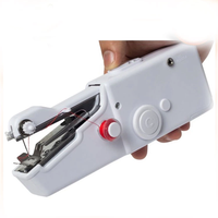 Mini machine à coudre portative manuelle pour chaussures et sacs, usage domestique, avec boutonnière à verrouillage, fonctionnement manuel, multifonction