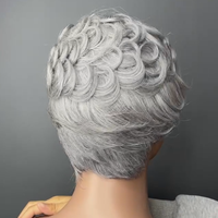 Perruques Lace Front en Cheveux Humains Naturels, Courts Bouclés, Brésiliens, Remy, à Cuticules Alignées, Densité 150%, Teinte Blonde