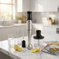 Kit de mixeur plongeant manuel professionnel RSC Mini Smoothie, mixeur plongeant manuel, hachoir, mixeur électrique de cuisine HB012