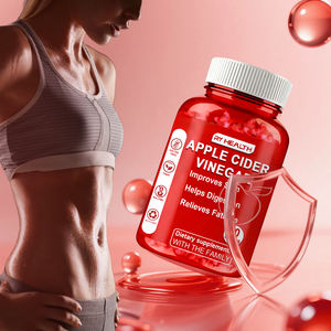 סוכריות גומי חומץ תפוחים 100 מ\\\"ג לירידה במשקל עם ויטמין B12 ופרוביוטיקה, מותג פרטי OEM - Product Image 4