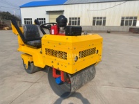Compacteur à rouleaux vibrants à double tambour de 2,8 tonnes FVR-850 avec moteur et pompe pour la construction routière