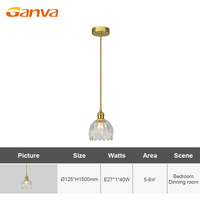Lampes suspendues industrielles populaires pour plafond, style moderne, en fer et verre, avec LED, pour chambre à coucher
