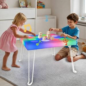 Kids Montessori Educational Interactive LED Game Table Foldable Musical <strong>Sensory</strong> <strong>Toy</strong> 16 RGB <strong>Lights</strong> Touch Control for Children - Product Image 5